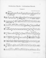 Opus 43 Dedication march: 1st trombone