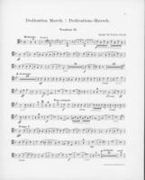 Opus 43 Dedication march: 2nd trombone
