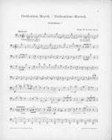 Opus 43 Dedication march: bass