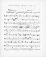 Opus 43 Dedication march: cello