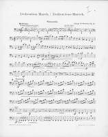 Opus 43 Dedication march: cello