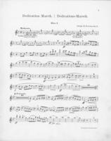 Opus 43 Dedication march: 1st oboe
