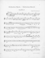 Opus 43 Dedication march: 3rd horn