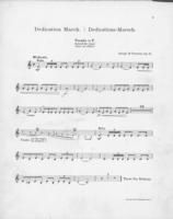 Opus 43 Dedication march: 3rd tromba