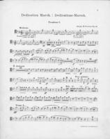 Opus 43 Dedication march: 1st trombone