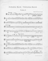 Opus 43 Dedication march: 2nd trombone