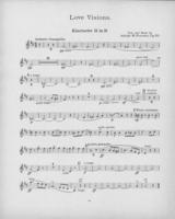 Opus 80 Love Visions: 2nd clarinet
