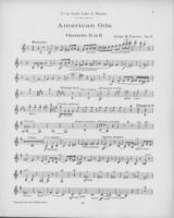 Opus 81 American ode: 2nd clarinet