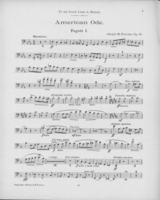 Opus 81 American ode: 1st bassoon