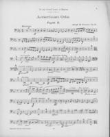 Opus 81 American ode: 2nd bassoon