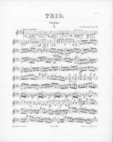 Opus 29 Trio fur Klavier, Violine und Violoncello violin