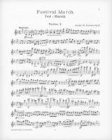 Opus 32 Festival March: 1st Violin