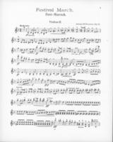 Opus 32 Festival March: 2nd violin