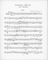 Opus 32 Festival March: bass