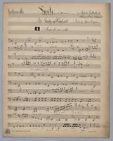 Suite in D minor The lady of Shalott - Parts: Violoncello,