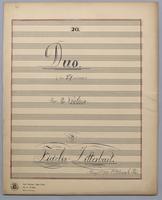 Duo No. 20 - Parts: Violin 1,