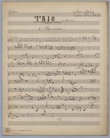Trio for Violin, Flute and Piano in D Minor - Parts: Violin,