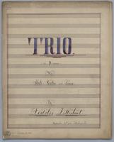 Trio for Violin, Flute and Piano in D Minor - Score,