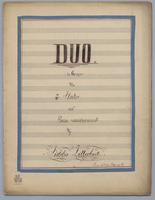 Duo : for 2 Flutes and Piano - Score,