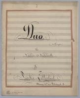 Duo : [no.] 2 for Violin and Violoncello - Parts: Violin,