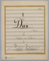 Duo : [no.] 1, Violin and Viola - Parts: Violin,