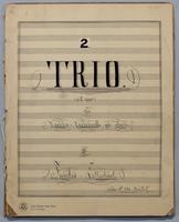 2nd Grand Trio for Violin, Violoncello, and Piano in F Minor,