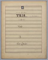 Trio : [no.] 5 - Parts: Viola,