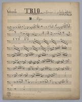 Trio : [for] Violin, Violoncello and Piano - Parts: Violoncello,