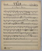 Trio : [no.] 1 - Parts: Violoncello,