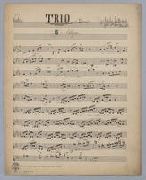 Trio : [for] Violin, Violoncello and Piano - Parts: Violin,