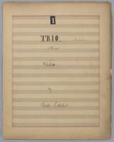 Trio : [no.] 1 - Parts: Viola,