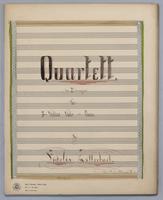 Quartett for 2 Violins, Viola and Piano - Score,