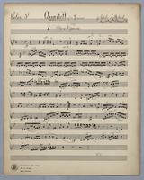 Quartett for 4 Violins in G Minor - Parts: Violin 3,