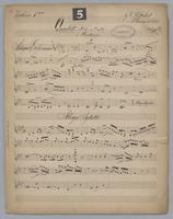 Quartett : No. 5 - Parts: Violine 1,