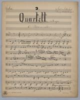 Quartett : [no.] 3 - Parts: Viola,