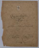 Quartett : No. 3 : 2nd serie - Parts: Violine 1,
