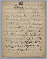 Quartett : No. 14 - Parts: Violin 1,