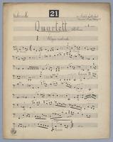 Quartett : [no.] 21 - Parts: Violoncello,