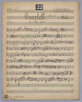 Quartett : [no.] 22 - Parts: Violin 2,
