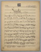 Sonata : [no.] 18 - Parts: Violin,