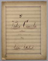 3d Violin Concerto - Score,