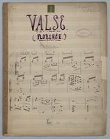 Valse [for] Piano : Florence : [no.] 1,