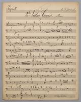 2tes Violin-Concerto - Parts: Faghott,