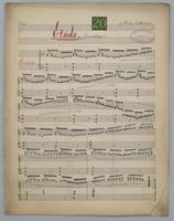 Etude : [no.] 20 : Chromatique : [for] Piano : [in F Major]
