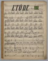Etude : [no.] 25 : La Clochett : [for] Piano