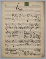 Etude : [no.] 25 : in F Major : The Tower : [for] Piano