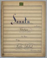 Sonata : [no.] 20 : in C Minor : Pathetiqué : for Piano,
