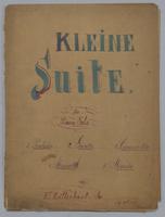 Kleine Suite : für Piano Solo,