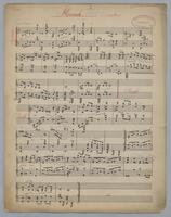 March : for Piano : [in A minor]