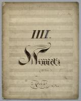 IIII [i.e., III] Minuets : für Piano,